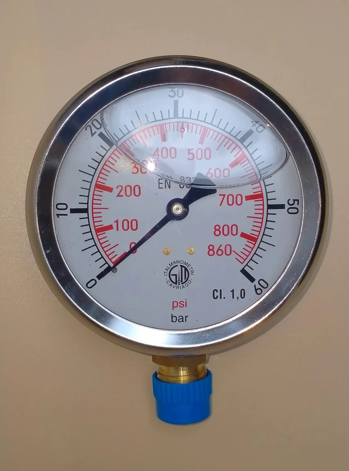 Манометр DN.100 RL 120 60 BAR, диам 100мм_