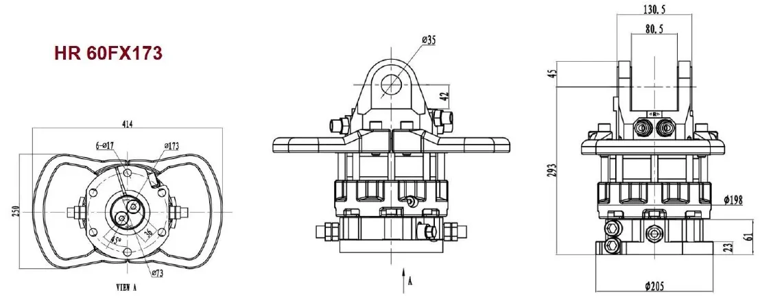 Размеры HR60FX